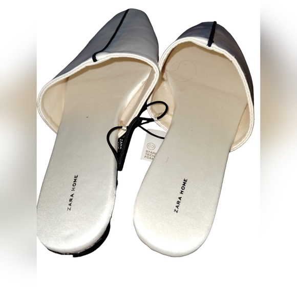 ZARA Point toes Opened flats Sz 38 - Picture 2 of 10